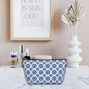 Evil Eye Accessory Makeup Bag, Evil Eye Travel Bag, Evil Eye Pencil Case, Evil Eye Pouch, Evil Eye Bag, Evil Eye Gift, Gift for Her