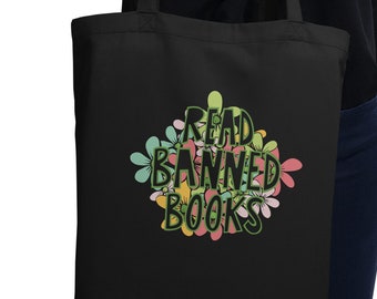 Bolsa ecológica para leer libros prohibidos, bolsa de la compra reutilizable, bolsa de la biblioteca, bolsa de mano para profesores, aficionado a los libros, regalo para clubes de lectura