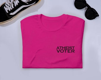 Camisa De Votante Ateo, Tallas Unisex S-4XL, Camisa De Voto, Camisa Atea