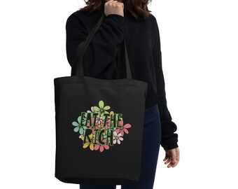 Eat the Rich, Bolsa de algodón orgánico, Regalos sostenibles, Bolsa reutilizable, Bolsa para libros, Bolsa de biblioteca