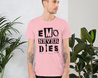 Camisa Emo, Emo Never Dies, Camiseta Unisex, Camisa Punk, Estética Emo