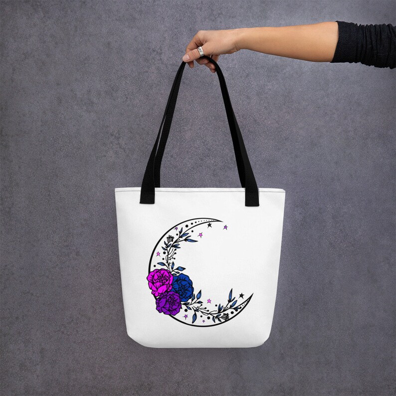 Subtle Bi Bag Subtle Bi Pride Tote Bag, Produce Bag, Aesthetic Tote Bag, Reusable ...