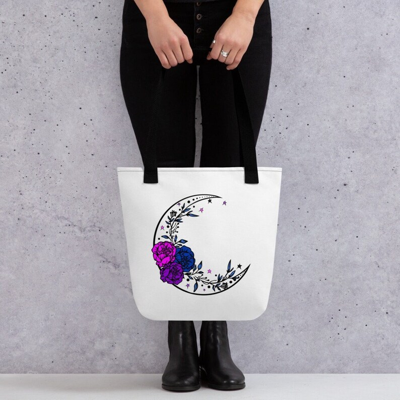 Subtle Bi Bag Subtle Bi Pride Tote Bag, Produce Bag, Aesthetic Tote Bag, Reusable ...