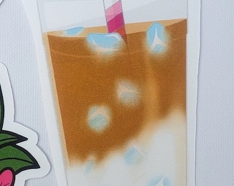 Café helado lesbiano Pegatina