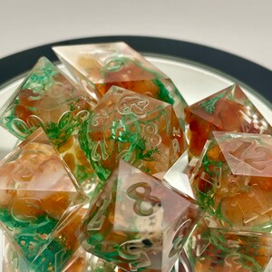 From Mold to Masterpiece | Unfinished Dice Sets for DIY Polishing | Raw dice | D&D dice set | Sharp Edge resin dice |