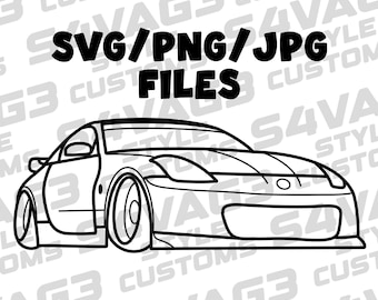 Nissan 350z SVG/PNG/JPG