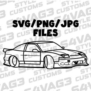 Nissan 180sx 240sx s13 Hatchback SVG