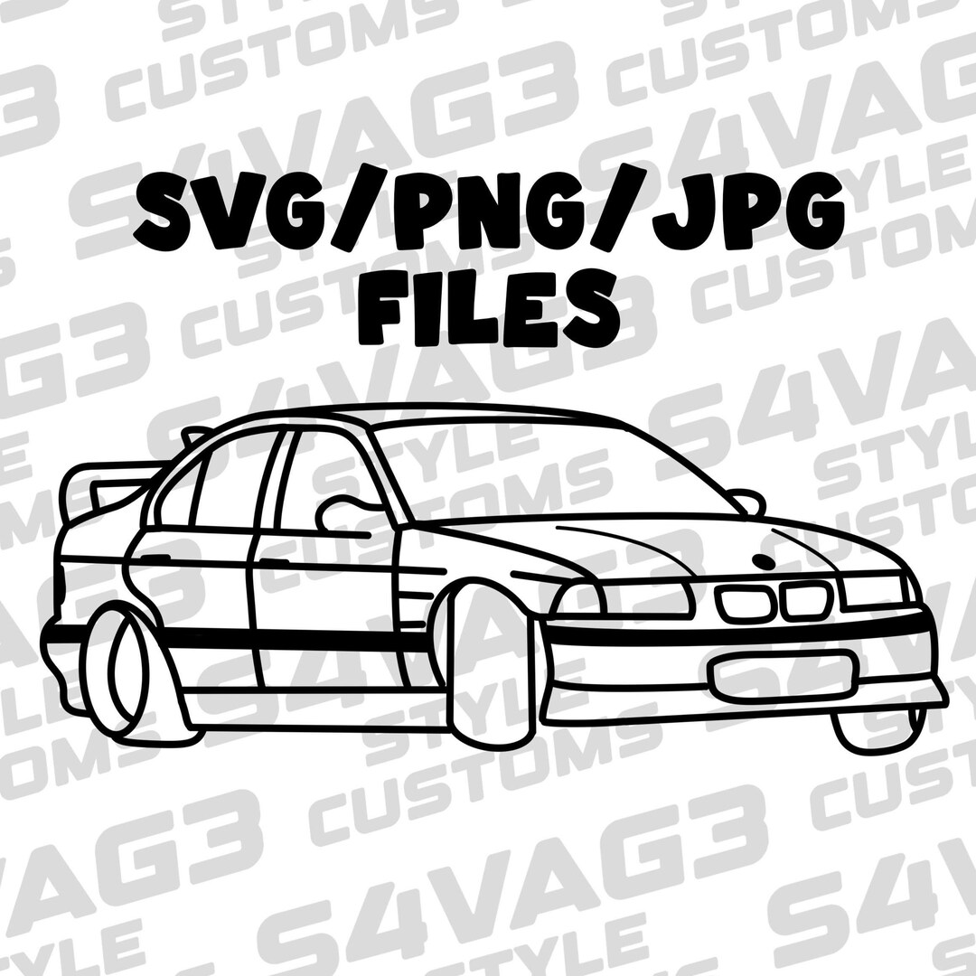 BMW M3 E36 3 Series Coupe SVG - Etsy