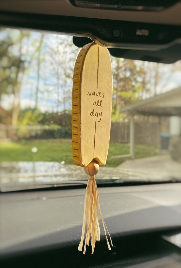 Surfboard Air Freshener Essential Oil Air Freshener Car Charm Boho Air