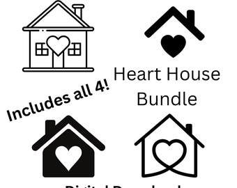 Valentines Realtor, Home Silhouette, Valentines Day, Valentines Day Realtor, Heart House, Home SVG, Home PNG, Realtor, Real Estate Heart