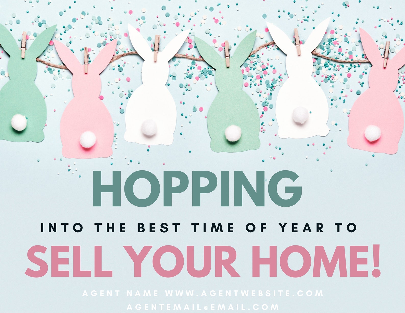 Realtor Spring Postcard, Spring Pop By, Real Estate Marketing, Realtor ...