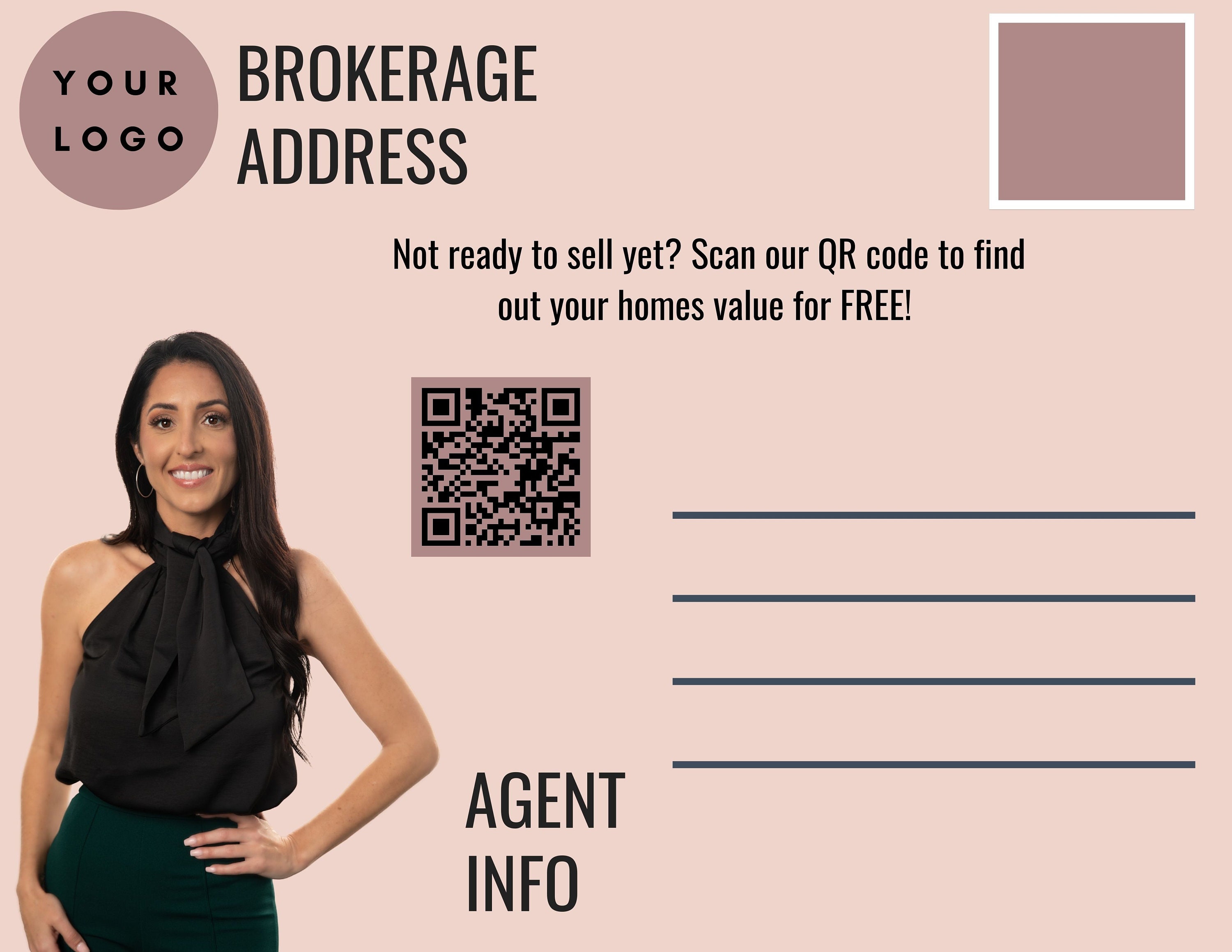 Realtor Spring Postcard, Spring Pop By, Real Estate Marketing, Realtor ...