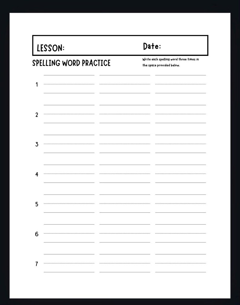 Spelling Journal for Kids | 36 Weekly Tests + Spelling Rules Reference ...