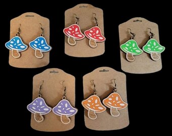 Mushroom Dangle Earrings