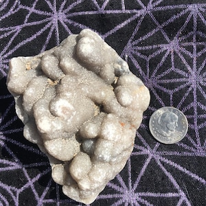 Beautiful Missouri Quartz Drusy Crystal specimen with botryoidal formation