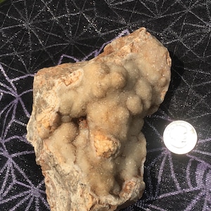 Beautiful Missouri Quartz Drusy Crystal Specimen with botryoidal formation