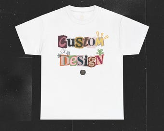 Camiseta unisex de algodón grueso con diseño personalizado