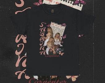 Sabrina Carpenter Merch Emails I Cant Send Fwd Album Things I Wish You Said Unisex Graphic Heavy Cotton Tee Shirt