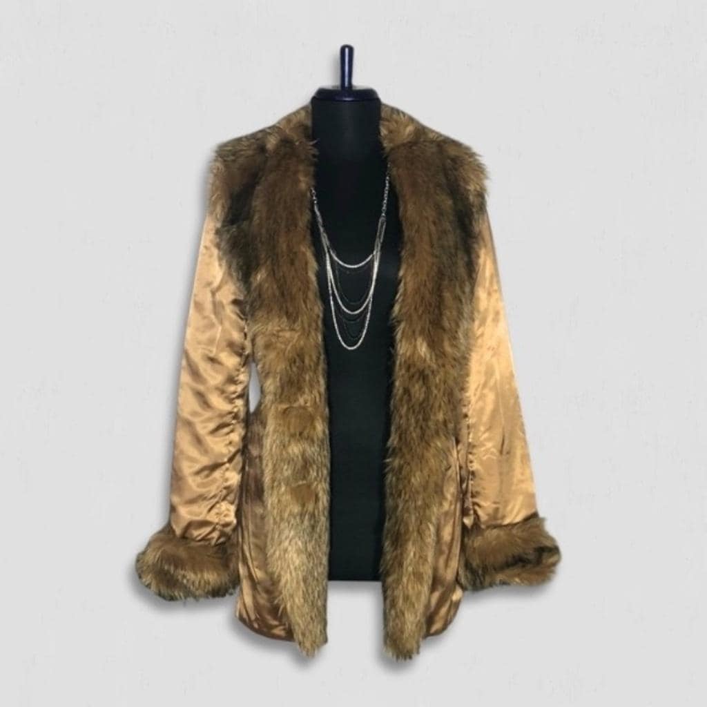 Y2k Faux Fur Jacket - Etsy