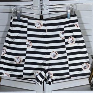 Y2k Striped Shorts - Etsy