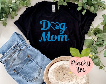 Black Tee | Dog Mom Unisex Tee | Dog Mom Shirt | Dog Mom T-Shirt | Cute Dog Mom Shirt | Dog Mama | Dog Mama Shirt | Dog Mama T-Shirt