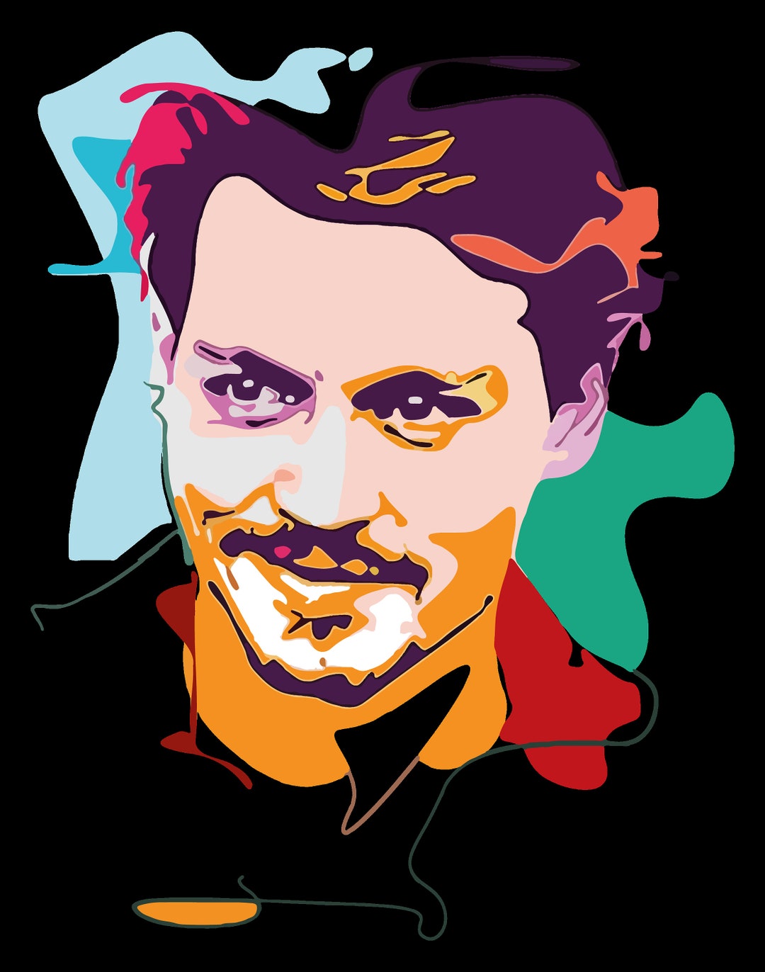 Johnny Depp PNG Johnny Depp Art Sublimation Instant Etsy