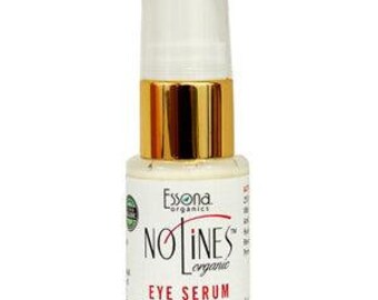 NoLines Organic Eye Serum con Resveratrol, Acmella, Haya, Ácido Hialurónico.