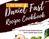 21 Day Daniel Fast Recipe Cookbook - Immediate E-book Download.