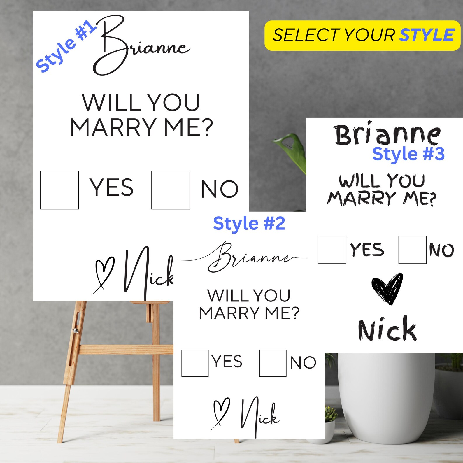 Custom Proposal Sign: Will You Marry Me Foam Board - Etsy