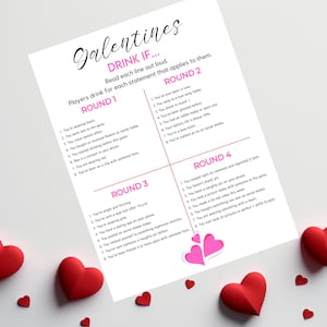 Girls Night | Girls Night Games | Ladies Night | Ladies Night Games | Girl Night In Galentines Games | Girl Night Out Game | Valentines Game
