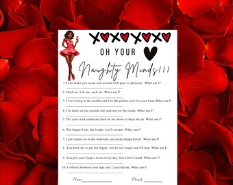 Girls Night | Girls Night Games | Ladies Night | Ladies Night Games | Girl Night In Galentines Game | Girl Night Out Game | African American