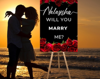 Custom Proposal Sign: Will You Marry Me? Engagement Decor