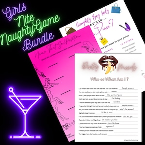 Girls Night Out Games Bundle: Adult Party Games (Instant Download)