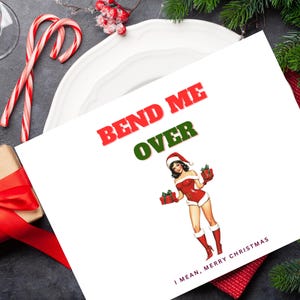 Mann Weihnachtsgeschenk | Freund Weihnachten | Raunchy Karte | Weihnachtskarte für Freund | Schmutzige Geschenke | Schmutzige Geschenke für Ihn | Sexy Geschenke