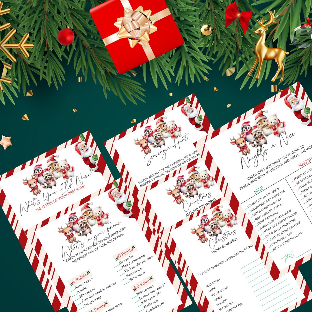 Christmas Party Games for Adults, Christmas Party Games, Holiday Party ...