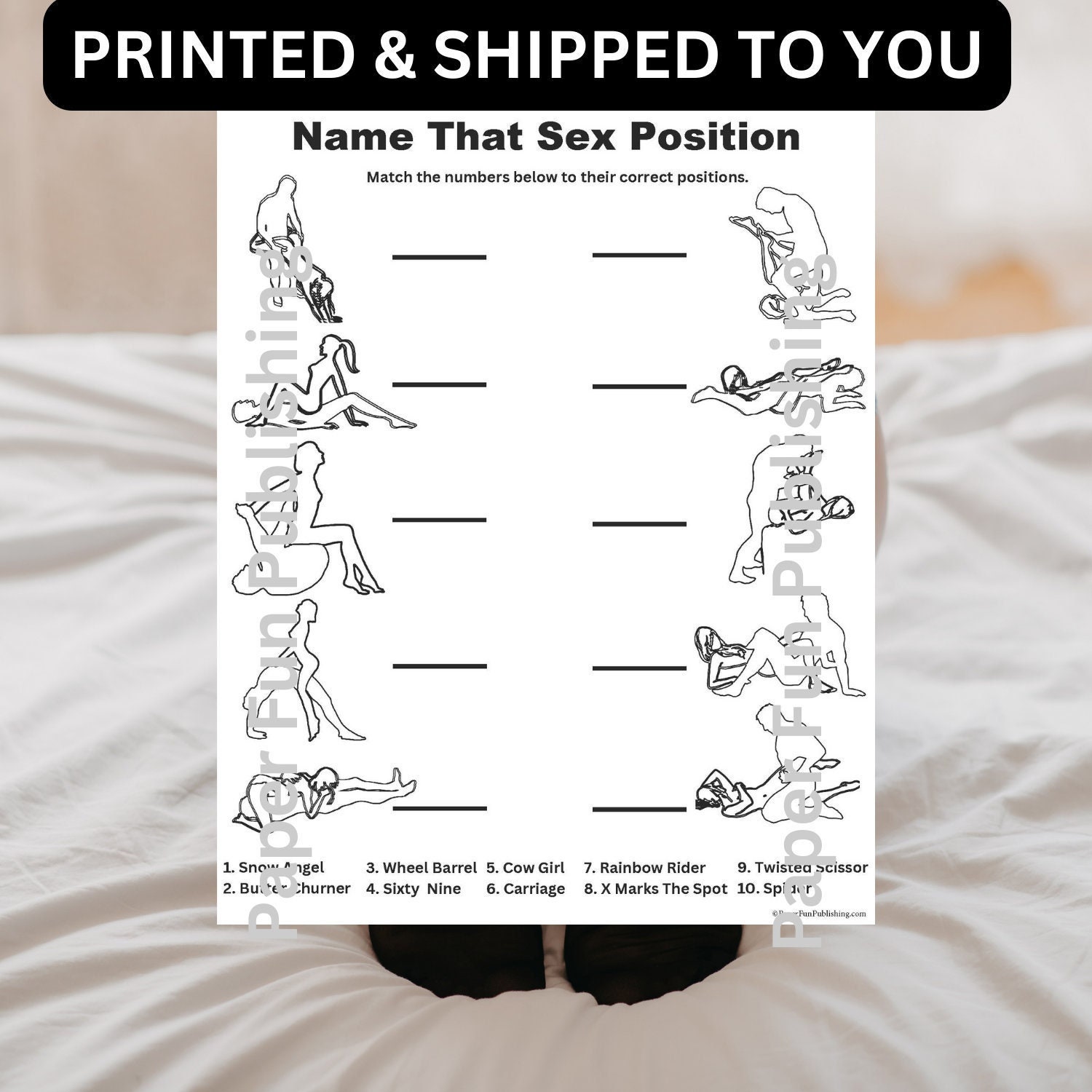 Bachelor Party Game, Name That Sex Position, Fun Bachelor Game, Different  Bachelor Party - Etsy