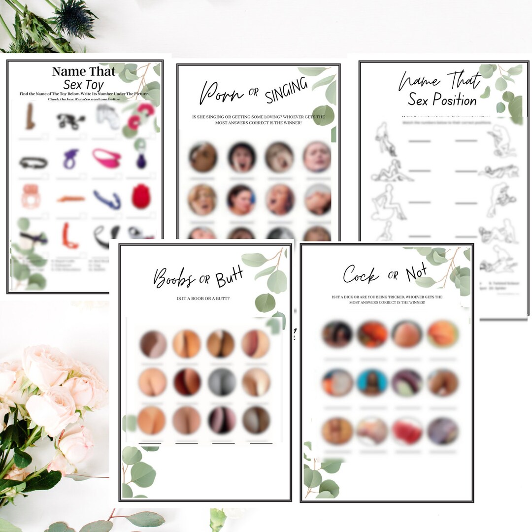 Dirty Bridal Shower Game Bundle, Floral Bridal Shower Game Printable