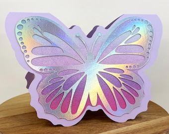 Butterfly gift card holder, multiple gift cards