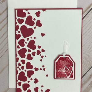 Carte élégante pour la Saint-Valentin ou un anniversaire / Je t'aime