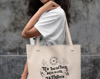 Heathen Halloween Tote Bag | Witchy Aesthetic | Female Empowerment | Witchy Women | Witch Tote Bag