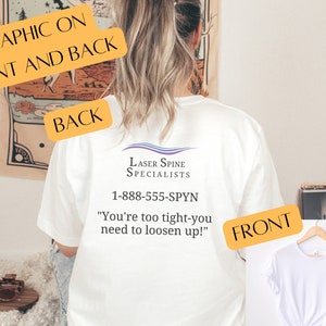 ITYSL T Shirt, I Think You Should Leave Tee Shirt, Tim Robinson Shirt, Laser Spine Specialists, I Think You Should Leave Shirt, ITYSL Shirt