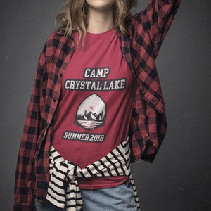 Camp Crystal Lake T Shirt | Vintage Horror Movie Shirt | Horror Movie Shirt | Camp Counselor Tee 80s Graphic | Summer 1980