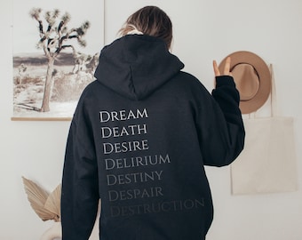 The Sandman Characters Hoodie, The Sandman Inspired Sweatshirt, Neil Gaiman, Dream of the Endless, Morpheus Shirt