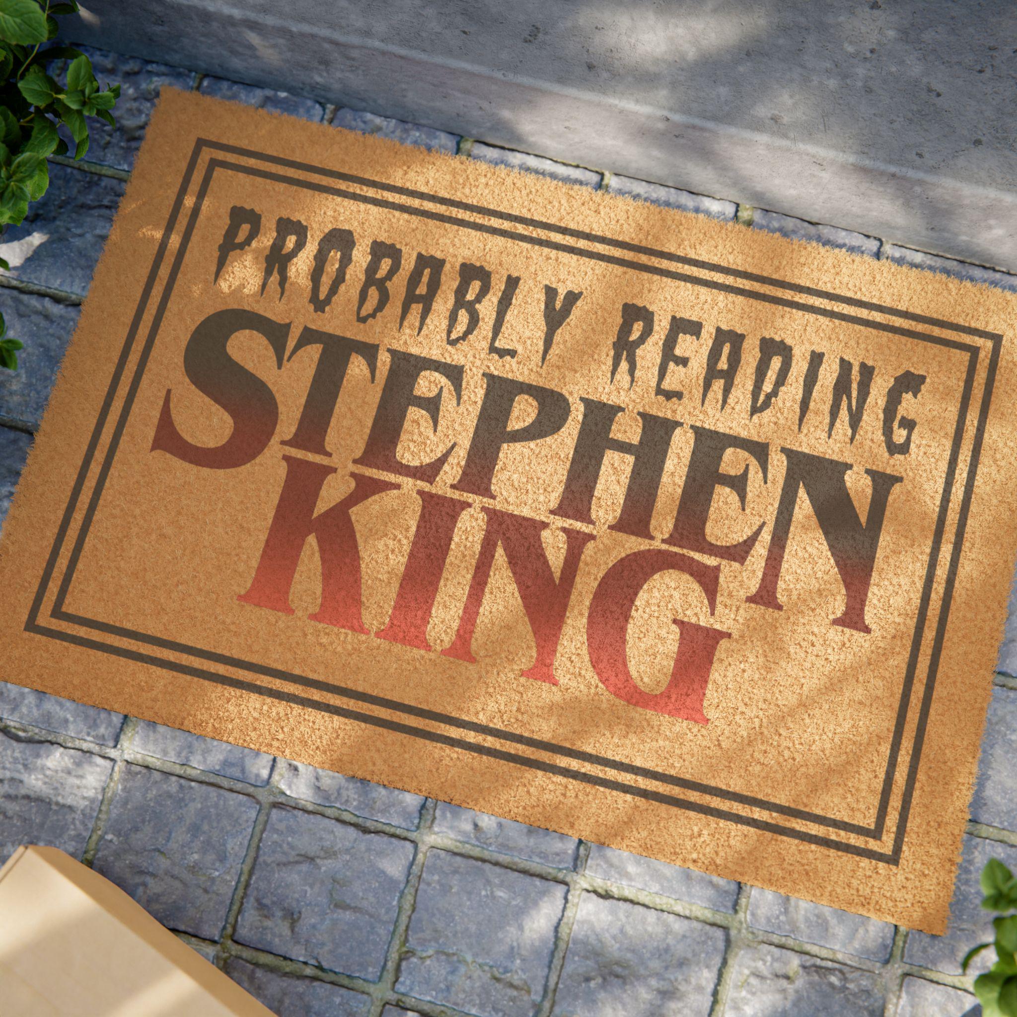 Stephen King Door Mat, Stephen King Welcome Mat, Constant Reader, Stephen King Gift, Stephen King Decor, Stephen King Fan, Stephen King Mat
