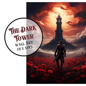 Dark Tower, Wall Art, The Dark Tower, Gunslinger Wall Art, Stephen King Wall Art, Stephen King Fan, Stephen King, Stephen King, Gunslinger