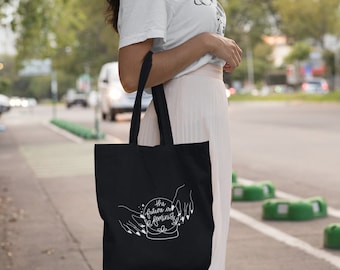 Feministische draagtas | Biologische katoenen draagtas | Fortuneteller feministische draagtas | Feministische heks Tote tas