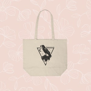 Matthew The Raven Tote Bag, The Sandman Inspired Tote Bag, Neil Gaiman, The Sandman, Dream of the Endless, Morpheus Shirt, Raven Tote Bag