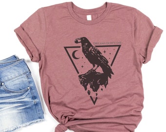 Matthew The Raven TShirt, The Sandman Inspired Shirt, Dream of the Endless, Morpheus Shirt, Raven Shirt