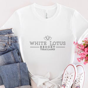 White Lotus Thailand T Shirt, White Lotus Season 3 Shirt, White Lotus Resort & Spa Tee, White Lotus Gift, White Lotus Fan, Jennifer Coolidge