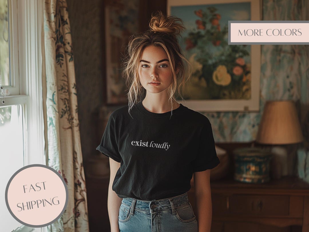 Exist Loudly Shirt, Feminist Clothes, Feminist Top, Womens Rights T ...